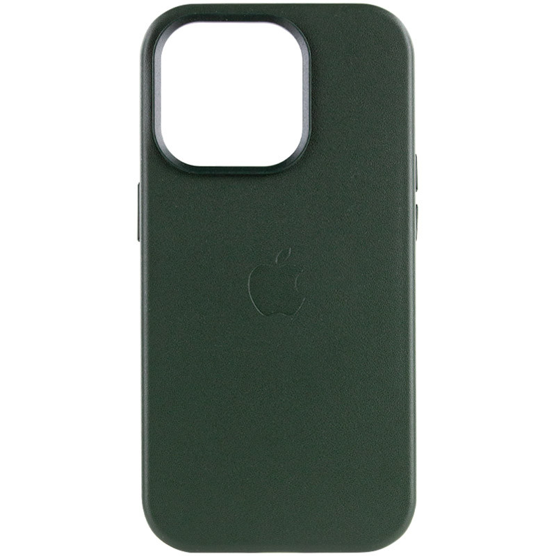 

Кожаный чехол Leather Case (AA Plus) with MagSafe для Apple iPhone 13 Pro Max (6.7") Shirt Green (225377)