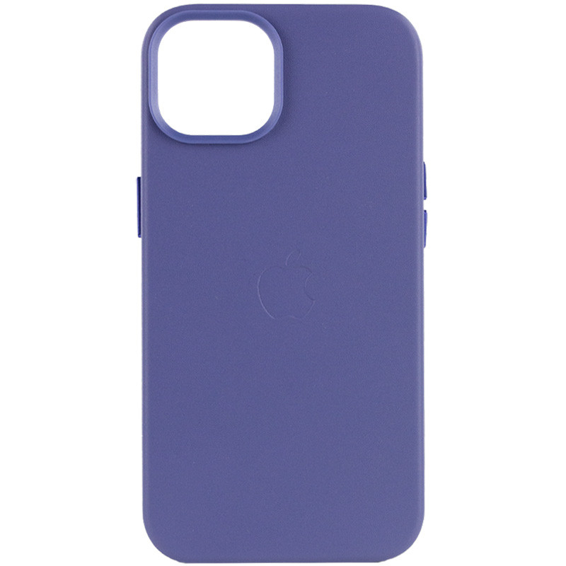 

Кожаный чехол Leather Case (AA Plus) with MagSafe для Apple iPhone 14 (6.1") Violet (225438)