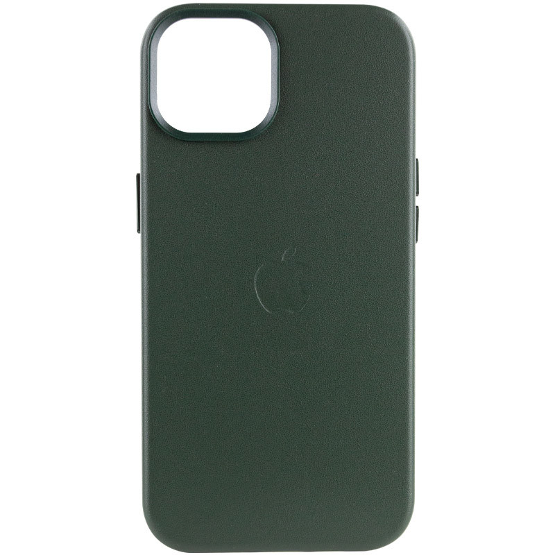 

Кожаный чехол Leather Case (AA) with MagSafe для Apple iPhone 12 Pro / 12 (6.1") Military green (216113)