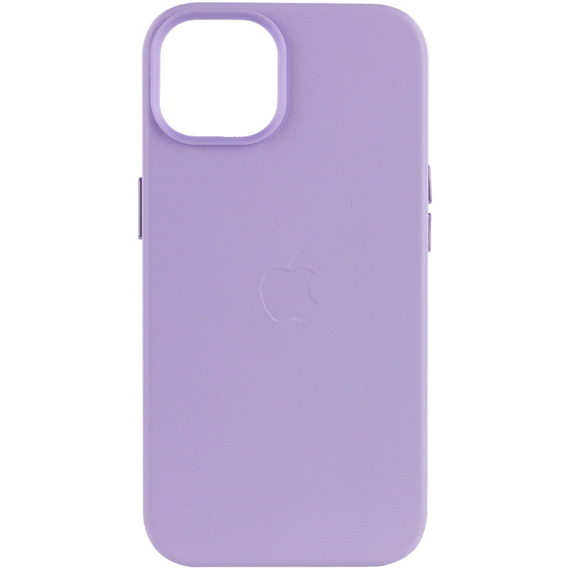 

Шкіряний чохол Leather Case (AA) with MagSafe для Apple iPhone 13 (6.1") (Elegant purple)