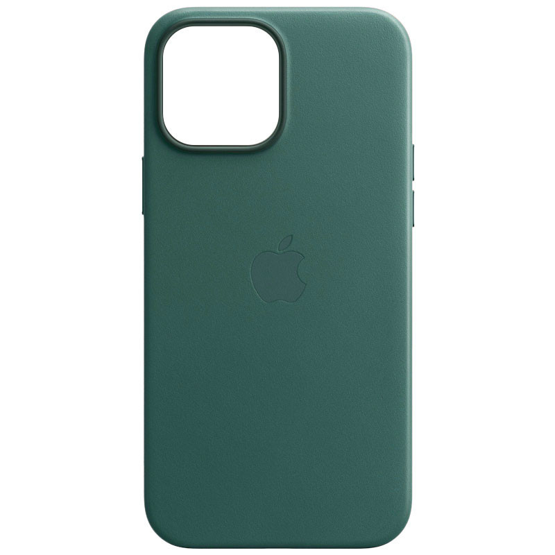 

Шкіряний чохол Leather Case (AA) with MagSafe для Apple iPhone 13 Pro (6.1") (Pine green)