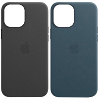 Кожаный чехол Leather Case (AAA) для Apple iPhone 12 Pro Max (6.7")