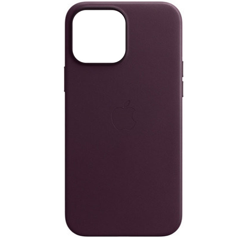 

Кожаный чехол Leather Case (AAA) для Apple iPhone 13 mini (5.4") Бордовый / Dark Cherry (200550)