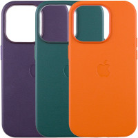 Кожаный чехол Leather Case (AAA) with MagSafe and Animation для Apple iPhone 13 Pro (6.1")