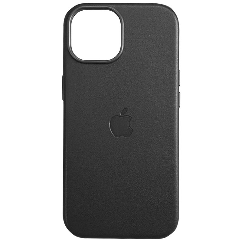 

Кожаный чехол Leather Case (AAA) with MagSafe and Animation для Apple iPhone 15 Plus (6.7") Black (258269)