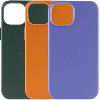 Кожаный чехол Leather Case (AAA) with MagSafe для Apple iPhone 13 (6.1")