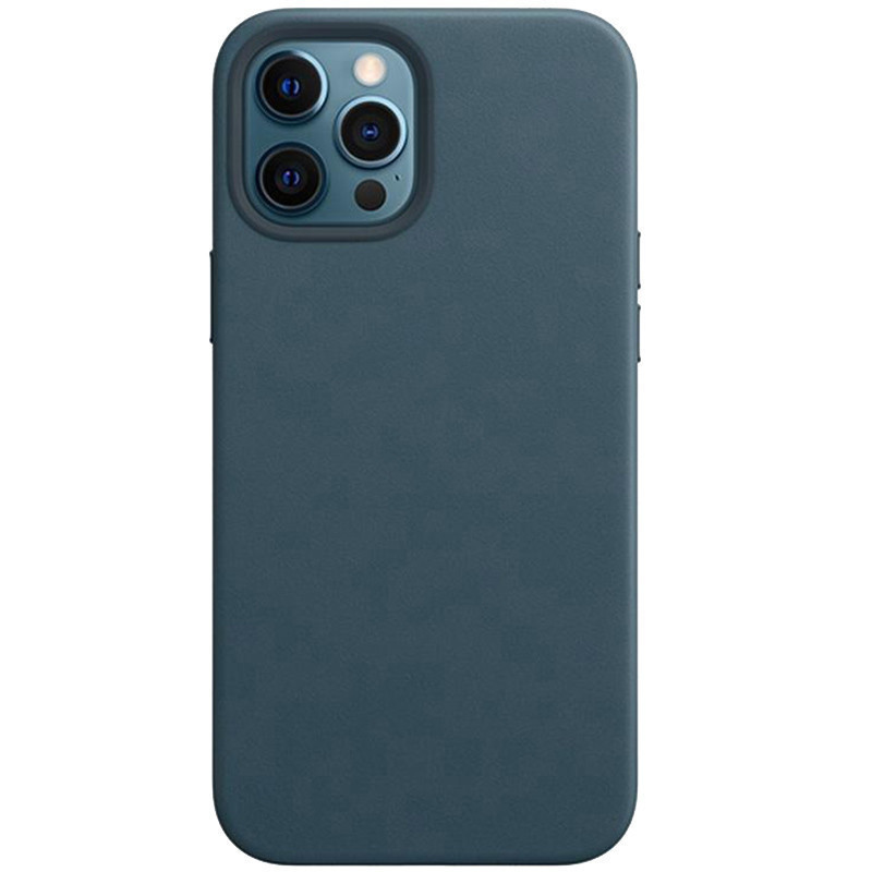 

Шкіряний чохол Leather Case (AAA) without Logo для Apple iPhone 12 Pro Max (Blue)