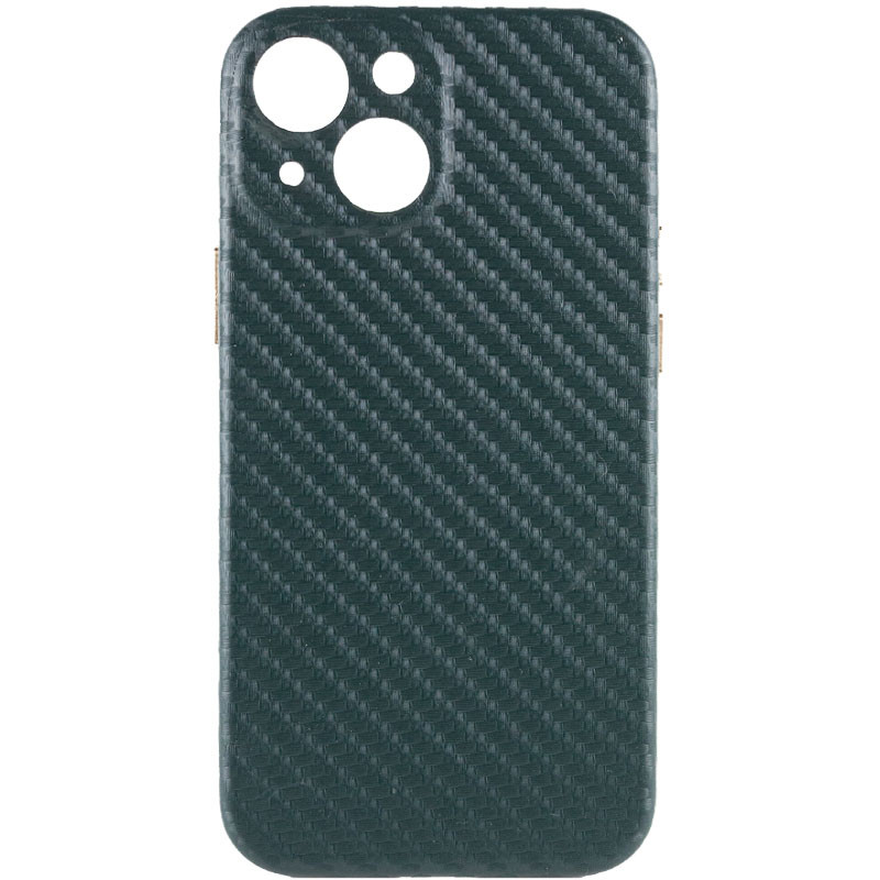 

Кожаный чехол Leather Case Carbon series для Apple iPhone 13 mini (5.4") Зеленый (195819)