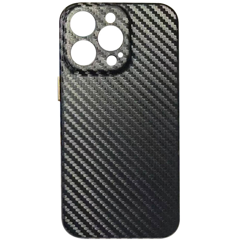 

Кожаный чехол Leather Case Carbon series для Apple iPhone 13 Pro (6.1") Черный (195827)