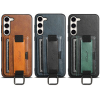 Кожаный чехол Wallet case and straps для Samsung Galaxy S24