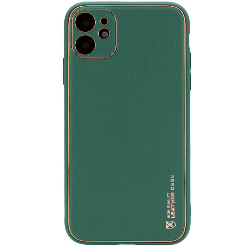 

Кожаный чехол Xshield для Apple iPhone 12 (6.1") Зеленый / Army green (170954)