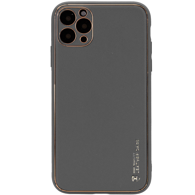 

Кожаный чехол Xshield для Apple iPhone 12 Pro (6.1") Серый / Gray (170967)