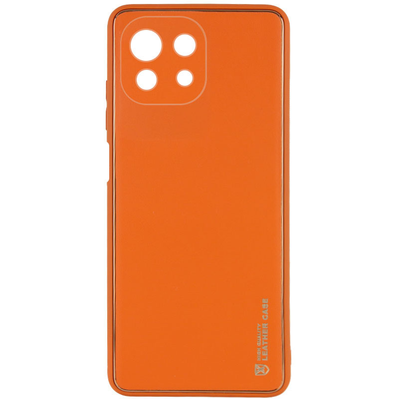 

Шкіряний чохол Xshield для Xiaomi Mi 11 Lite (Помаранчевий / Apricot)