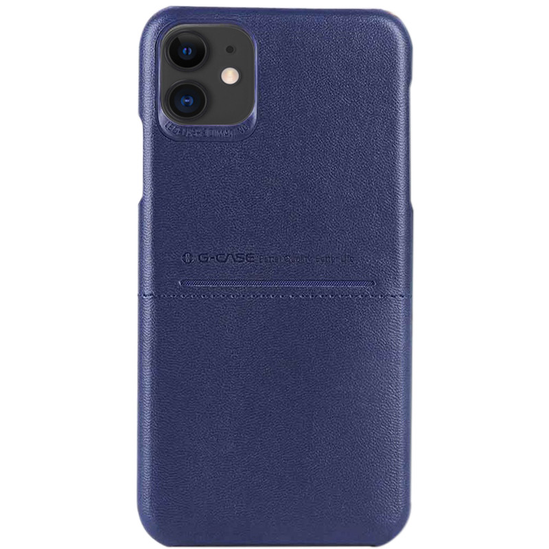 

Кожаная накладка G-Case Cardcool Series для Apple iPhone 11 (6.1") Синий (121471)