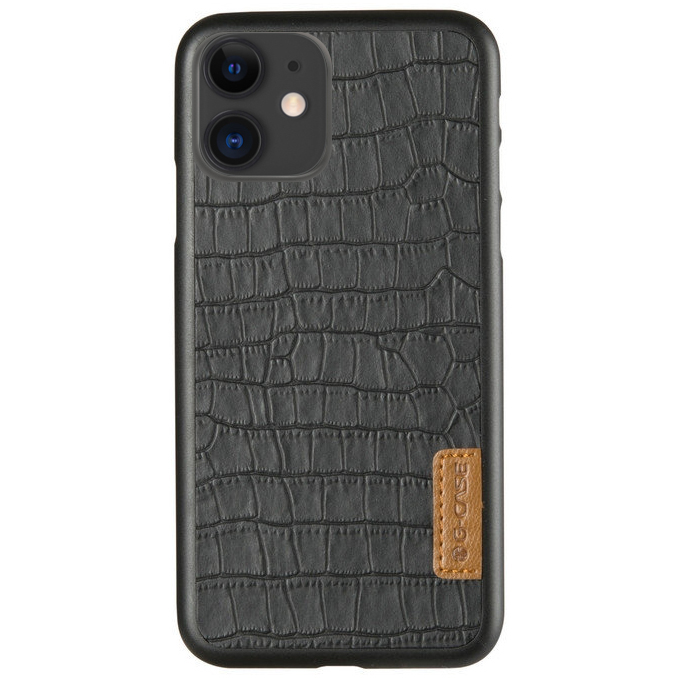

Кожаная накладка G-Case Crocodile Dark series для Apple iPhone 11 (6.1") Черный (111283)