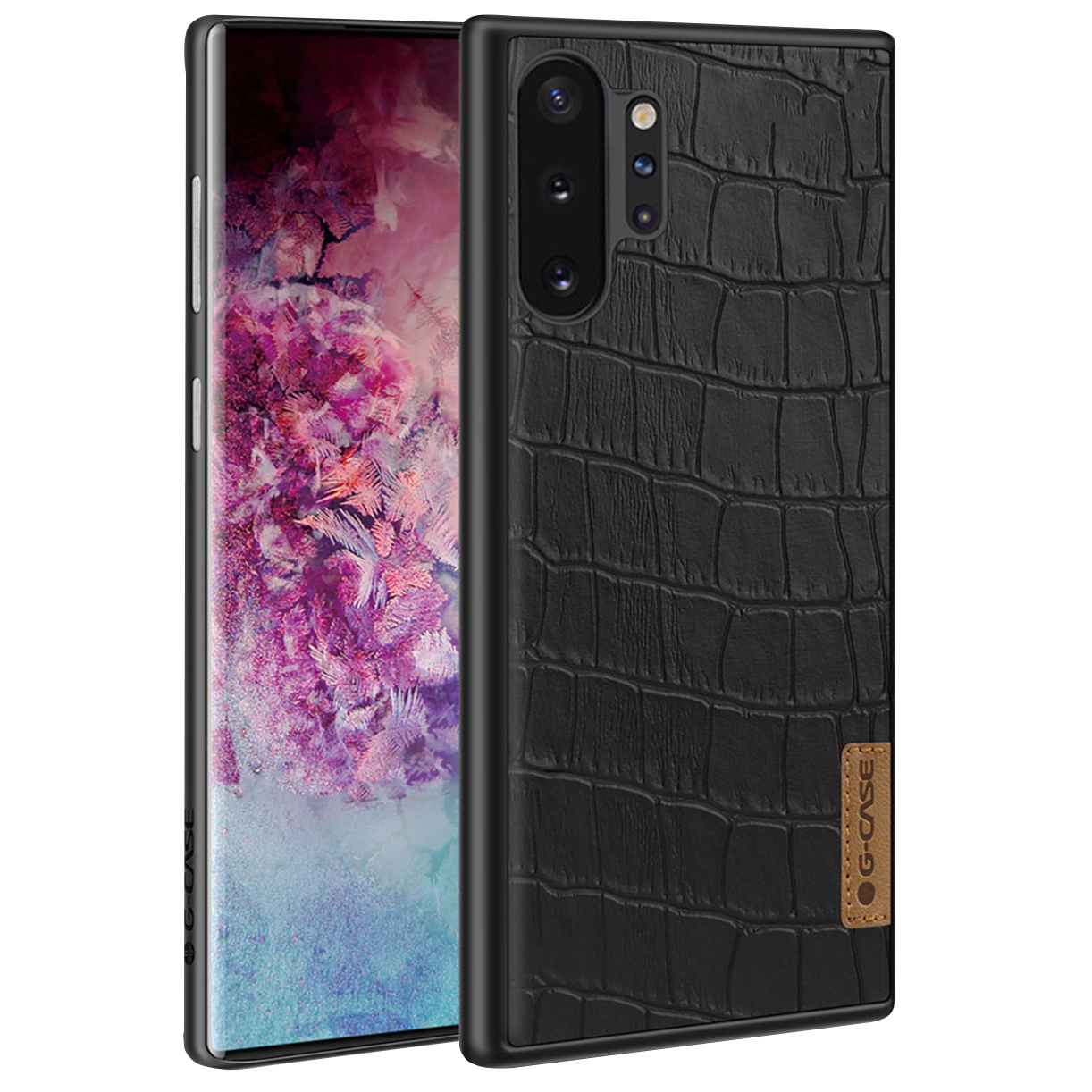 

Кожаная накладка G-Case Crocodile Dark series для Samsung Galaxy Note 10 Plus Черный (111289)