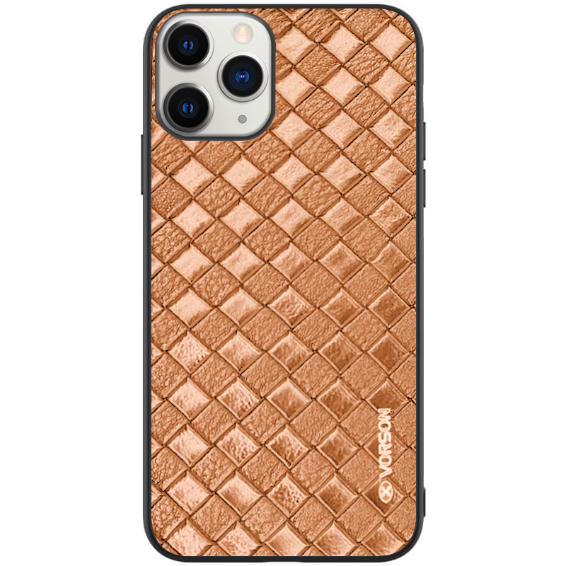 

Кожаная накладка VORSON Braided leather series для Apple iPhone 11 Pro Max (6.5") Коричневый (112852)