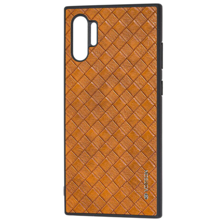 

Кожаная накладка VORSON Braided leather series для Samsung Galaxy Note 10 Plus Коричневый (112872)