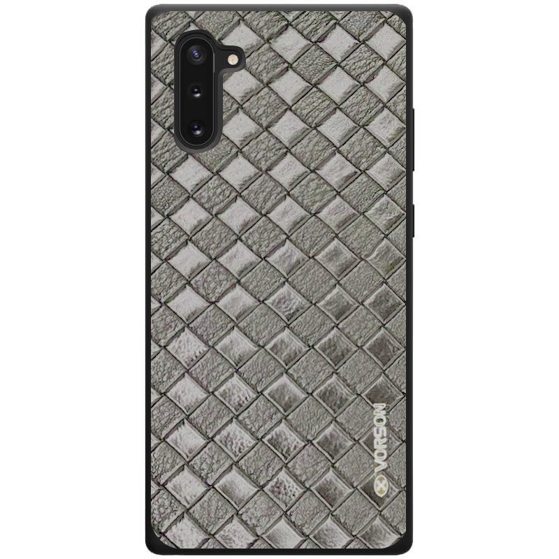 

Кожаная накладка VORSON Braided leather series для Samsung Galaxy Note 10 Серый (112869)