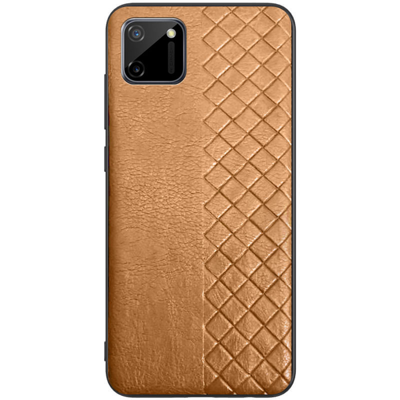 

Кожаная накладка WeaveSide (PU) для Realme C11 Коричневый (144478)