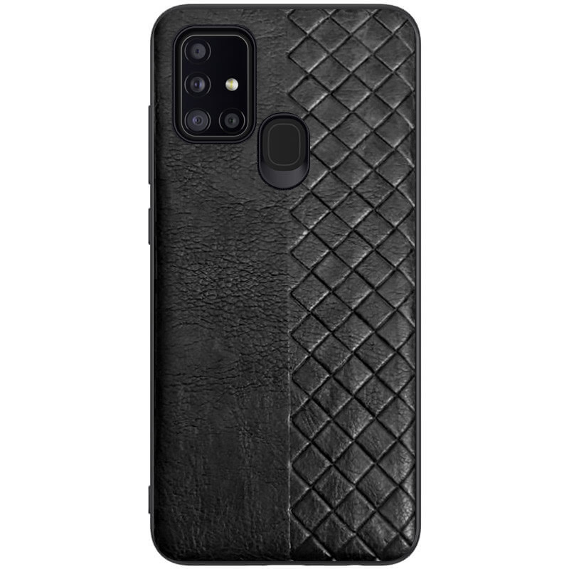 

Кожаная накладка WeaveSide (PU) для Samsung Galaxy A21s Черный (139944)