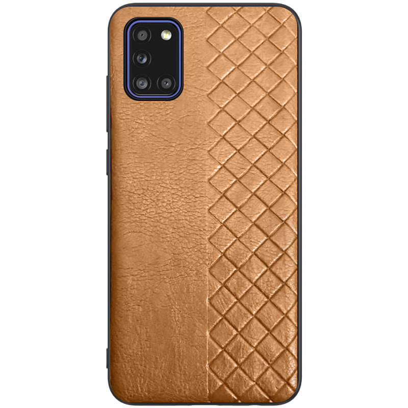 

Кожаная накладка WeaveSide (PU) для Samsung Galaxy A31 Коричневый (139946)