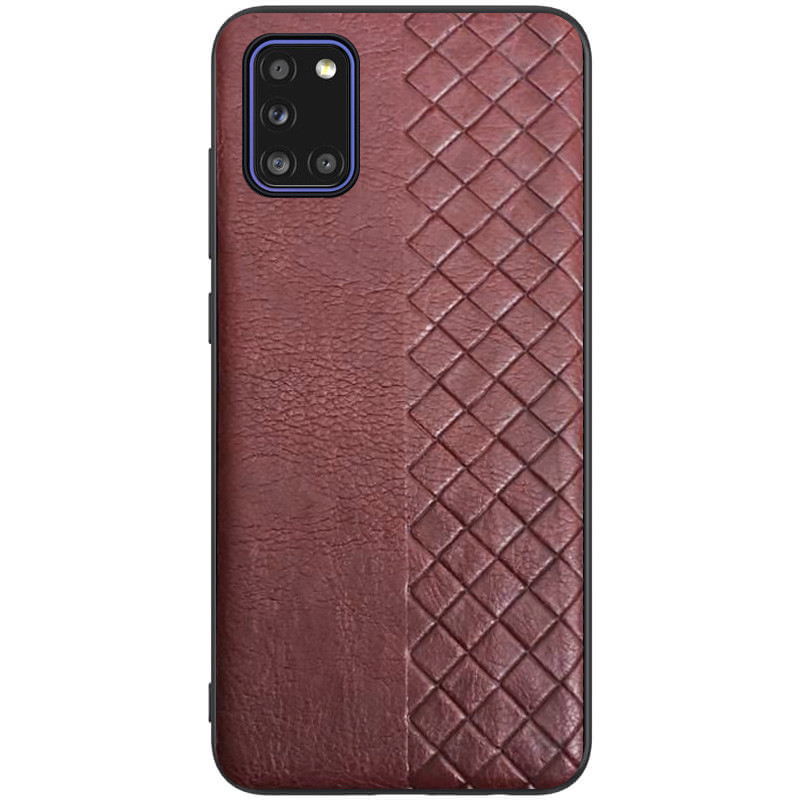 

Кожаная накладка WeaveSide (PU) для Samsung Galaxy A31 Темно-коричневый (140707)