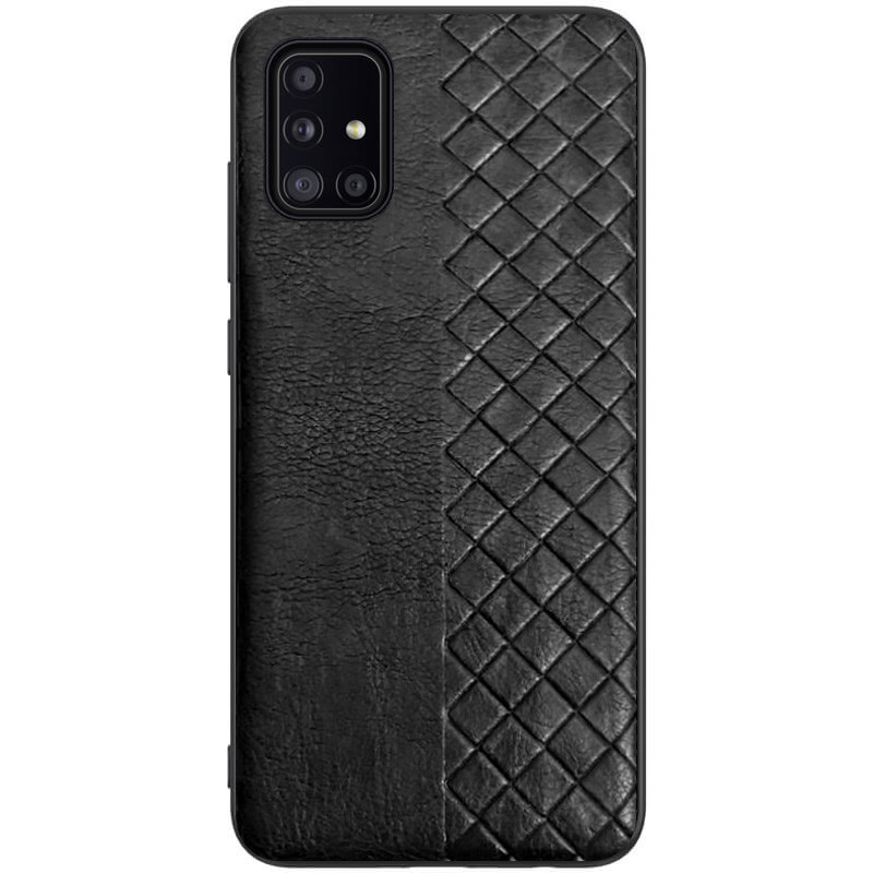 

Кожаная накладка WeaveSide (PU) для Samsung Galaxy A51 Черный (139952)