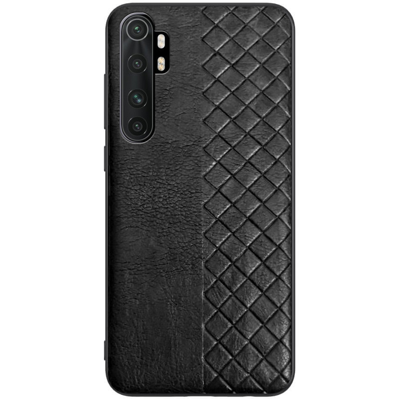 

Кожаная накладка WeaveSide (PU) для Xiaomi Mi Note 10 Lite Черный (139964)