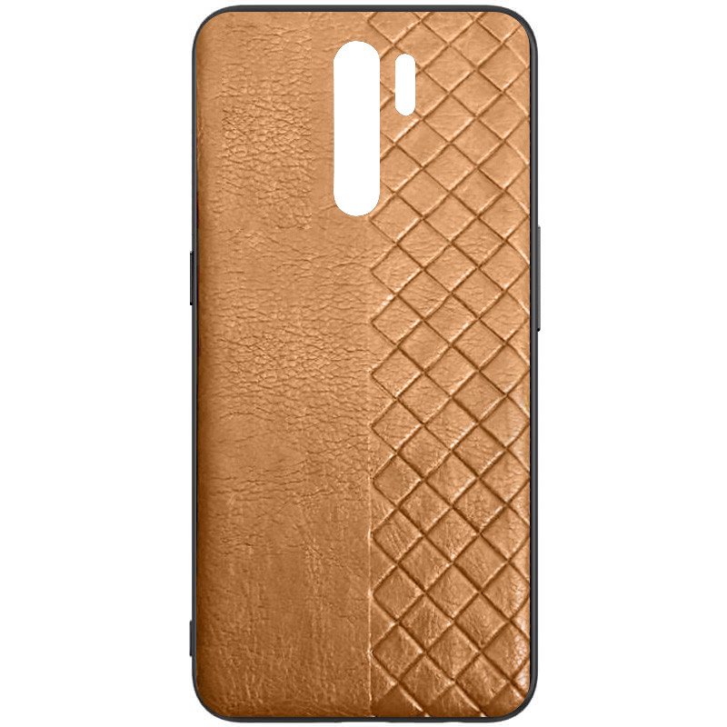 

Шкіряна накладка WeaveSide (PU) для Xiaomi Redmi 9 (Коричневий)