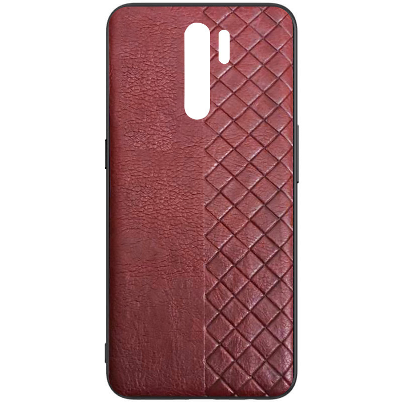 

Шкіряна накладка WeaveSide (PU) для Xiaomi Redmi 9 (Червоний)