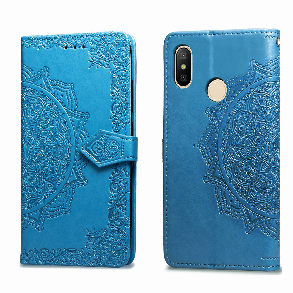 

Кожаный чехол (книжка) Art Case с визитницей для Xiaomi Mi Max 3 Синий (100119)