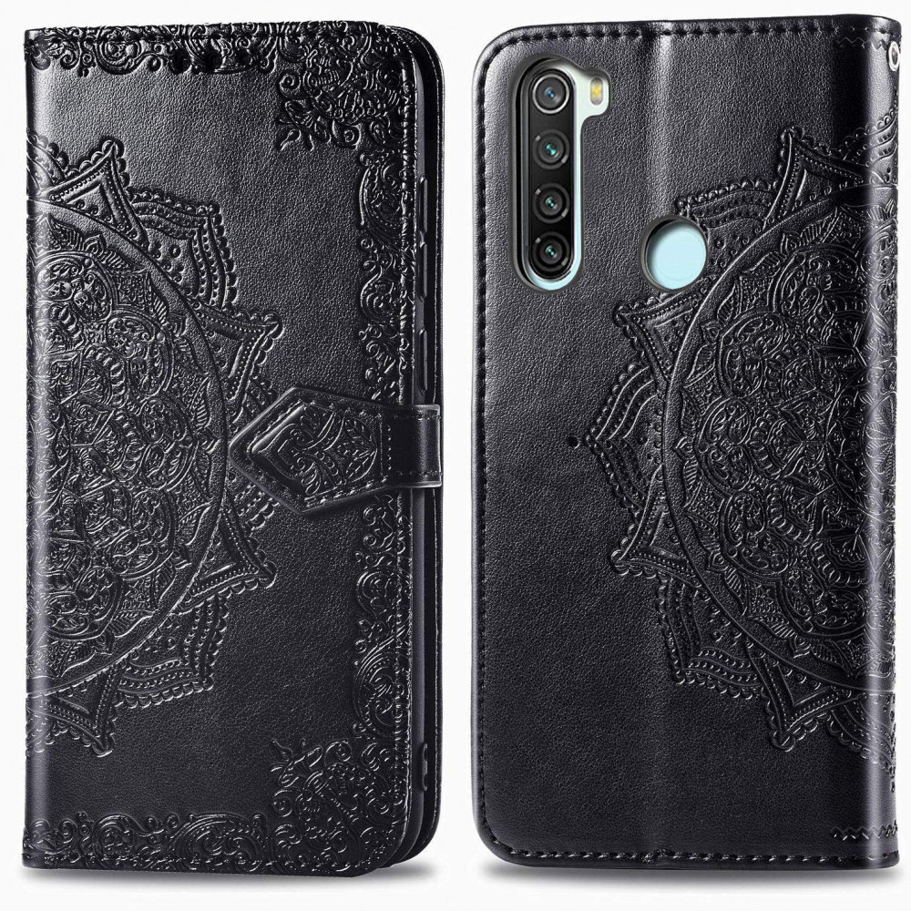 

Шкіряний чохол (книжка) Art Case з візитницею для Xiaomi Redmi Note 8 (Чорний)