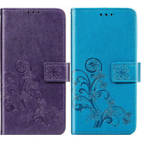 

Кожаный чехол (книжка) Four-leaf Clover с визитницей для Samsung Galaxy A40 (A405F)