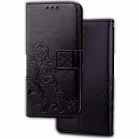 

Кожаный чехол (книжка) Four-leaf Clover с визитницей для Samsung A520 Galaxy A5 (2017)