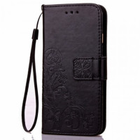 

Кожаный чехол (книжка) Four-leaf Clover с визитницей для Samsung J710F Galaxy J7 (2016)