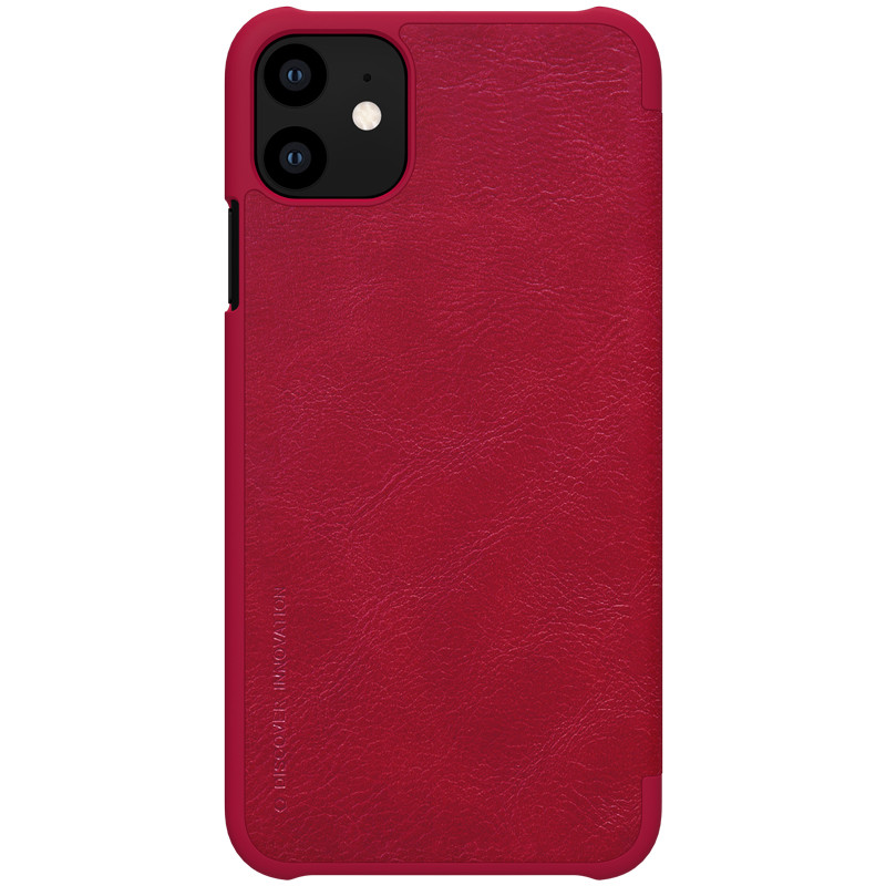 

Кожаный чехол (книжка) Nillkin Qin Series для Apple iPhone 11 (6.1") Красный (110068)