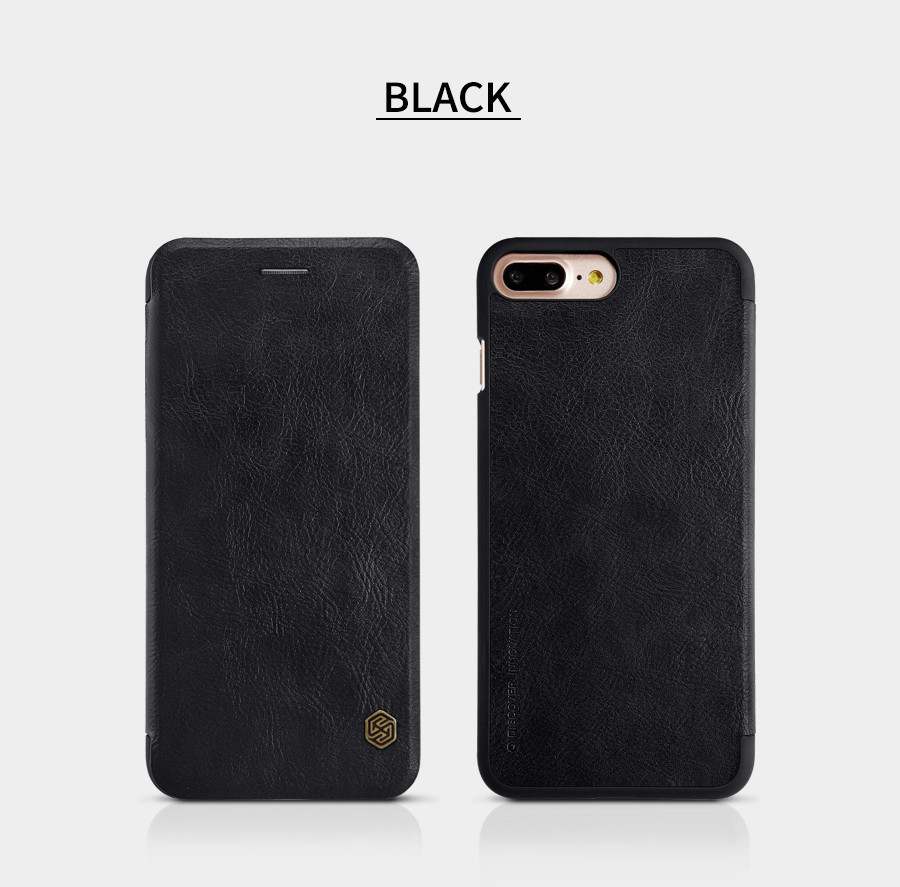 

Кожаный чехол (книжка) Nillkin Qin Series для Apple iPhone 8 plus (5.5") Черный (50855)