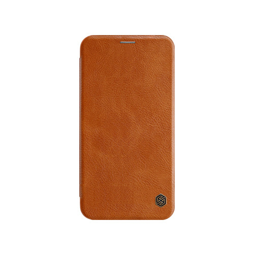 

Кожаный чехол (книжка) Nillkin Qin Series для Apple iPhone XS Max (6.5") Коричневый (87792)