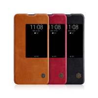 

Кожаный чехол (книжка) Nillkin Qin Series для Huawei Mate 20