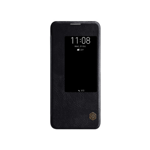 

Кожаный чехол (книжка) Nillkin Qin Series для Huawei Mate 20 Pro Черный (92244)