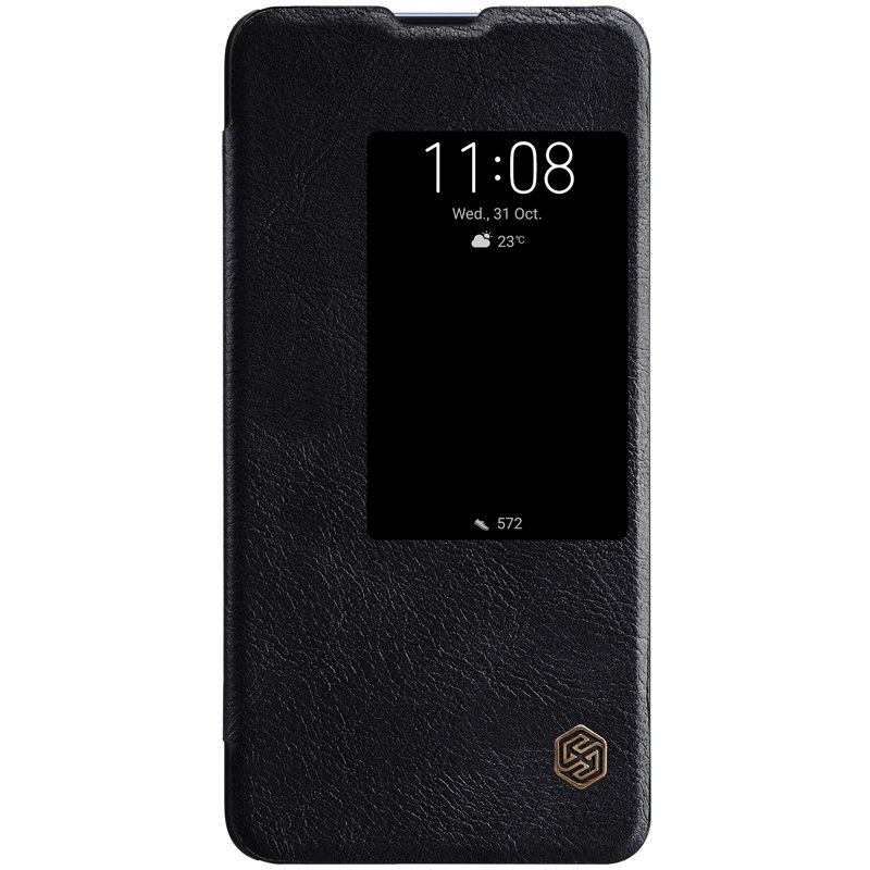 

Кожаный чехол (книжка) Nillkin Qin Series для Huawei Mate 20 X Черный (94747)