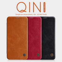 

Кожаный чехол (книжка) Nillkin Qin Series для LG V40 ThinQ