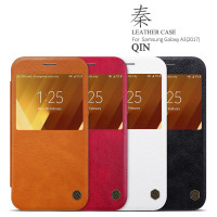 

Кожаный чехол (книжка) Nillkin Qin Series для Samsung A320 Galaxy A3 (2017)