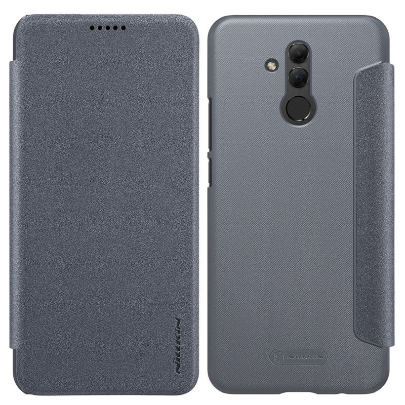 

Кожаный чехол (книжка) Nillkin Sparkle Series для Huawei Mate 20 lite Черный (90483)