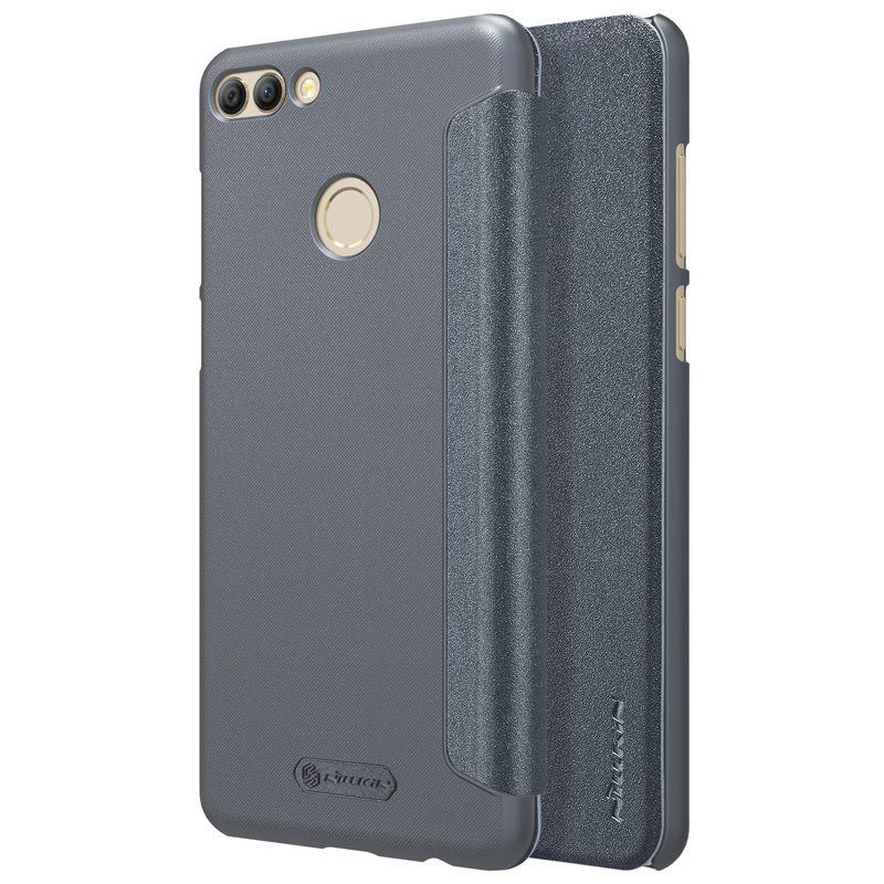 

Кожаный чехол (книжка) Nillkin Sparkle Series для Huawei Y9 (2018) / Enjoy 8 Plus Черный (78343)