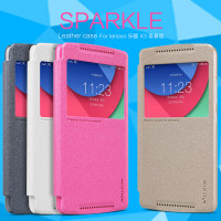 

Кожаный чехол (книжка) Nillkin Sparkle Series для Lenovo Vibe X3 Lite (A7010) / K4 Note