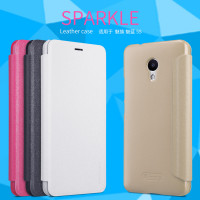 

Кожаный чехол (книжка) Nillkin Sparkle Series для Meizu M5s