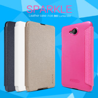 

Кожаный чехол (книжка) Nillkin Sparkle Series для Microsoft Lumia 650