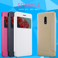 

Кожаный чехол (книжка) Nillkin Sparkle Series для Nokia 6